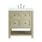 James Martin Vanities 30'' Single Vanity, Whitewashed Oak w/ 3 CM Arctic Fall Solid Surface Top 330-V30-WWO-3AF - alternate 1